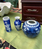 Instant Collection of Blue and White Round and Skinny Vases- Set of 3