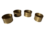 Collection of Simple Brass Napkin Rings- Set of 4