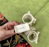 Collection of Ceramic Floral Japanese's Napkin Rings- Set of 6
