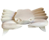 White Wooden Carved Vintage Crab Style Coffee Table Base