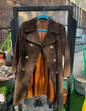 Vintage Brown Sweden Suede Women's Jacket