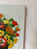 Boho Vintage Bright Flowers, Painting