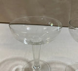 Pair of Open Stemmed Champagne Glasses