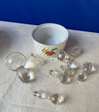 Collection of Crystal Decanter Stoppers - Set of 8