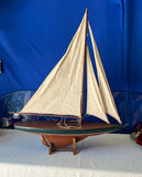Large Wooden Boat on Stand