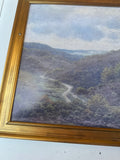 Vintage Landscape Painting in Gold Frame