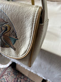 White Leather Pelican the Original Florida Keys Handbag