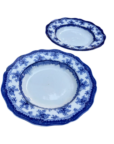 Pair of Blue and White Hamilton Decorative Bowls