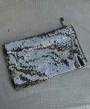 Whiting and Davis Silver Small Evening Clutch