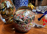 Collection of Vintage Abstract Glass Paperweights- Set of 3