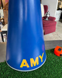 Large Vintage Blue Megaphone