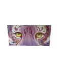 Large Pink Tigers Eyes Painting on Canvas