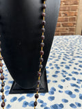 Wooden Brown Beaded Long Hand Made Necklace