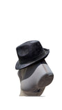 Vintage Velvet Fedora With Black Strap