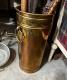 1970s Tall MCM Brass Umbrella Stand