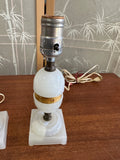 Vintage Pair of Marble Small Table Lamps