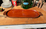 Long Wooden Teak Serving Tray