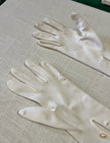 Pair of White Long Pearl Gloves