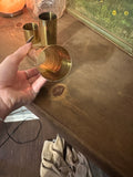 Trio of Brass Cylinder Candleholders