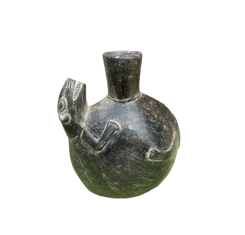 African Pottery Black Vase