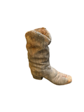 Oversized Concrete Single Rustic Boot Planter