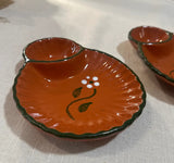 Collection of Brown Ceramic Spanish Style Olive Serving Dishes- Set of 4