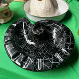 Spaghetti Ceramic Style Black Nautilus Ashtray