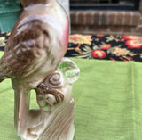 Vintage Brown, Ceramic Bird Figurine