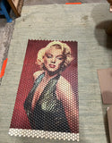 Vintage Marilyn Monroe Maroon Tile Art