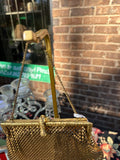 Small Gold Metal Fancy Hand Bag