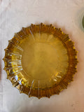 Pair of Amber Colored Ashtrays