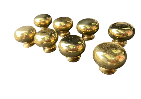 Vintage Brass Cabinet/Drawers Knobs Collectible- Set of 8