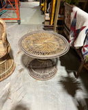 Vintage Wicker Double Seater Sofa and Side Table