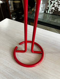 Vintage Red Metal Paper Towel Holder