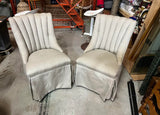Pair of Gray Upholstered Side Chairs