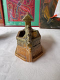 Vintage Green Ceramic Well Style Planter