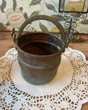 Small Vintage Metal Planter Style Bucket
