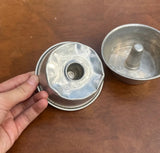 Pair of Miniature Silver Bundt Pans
