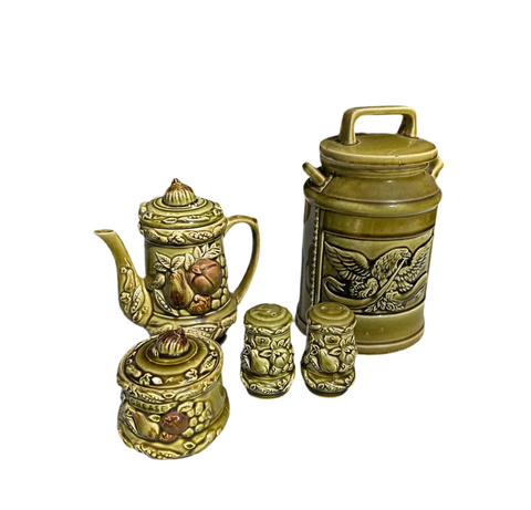 Ceramic Green Eagle Kitchen Set