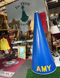 Large Vintage Blue Megaphone