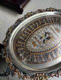 Egyptian Petite Silver Serving Dish With Handles