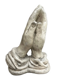 Vintage Concrete Praying Hands Sculpture