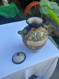 Large Ceramic Vintage Jar With Frog Details- Condition Issue