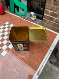 Chinoiserie Designed Metal Box With Attached Lid