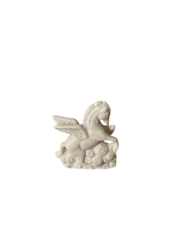 Small White Ceramic Pegasus Figurine