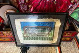 Vintage Egyptian Hieroglyphs Framed Artwork