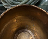 1970s Brass Vintage Minimalist Wastebasket