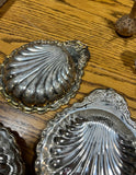 Trio of Small Silver Shell Catchalls