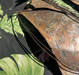 Large Metal Vintage Ship Flat Sculpture