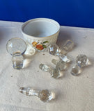 Collection of Crystal Decanter Stoppers - Set of 8